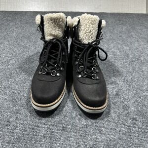 WHITE MOUNTAIN‎ Womens Size 8M Fleece Sherpa Lined Ankle Boots Black